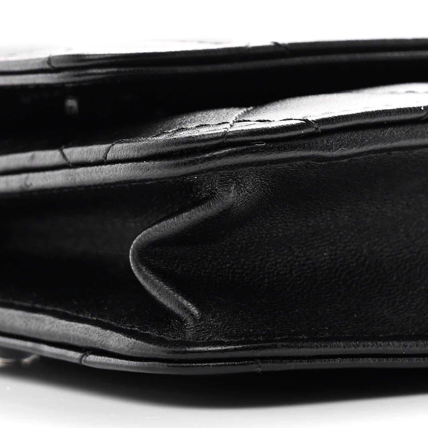 Chanel Lambskin Quilted Wallet On Chain WOC Black 9 of 11