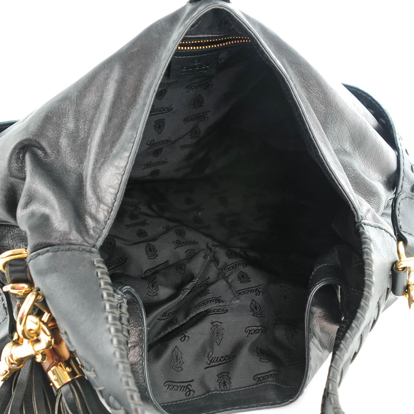 Calfskin Large New Jackie Hobo Black
