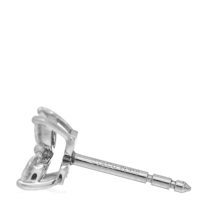 Tiffany Platinum Diamond .64ct Small Victoria Earrings 4 of 5