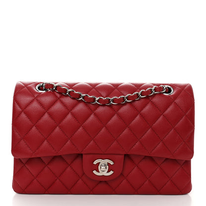 Chanel Caviar Quilted Medium Double Flap Dark Red 1 of 10