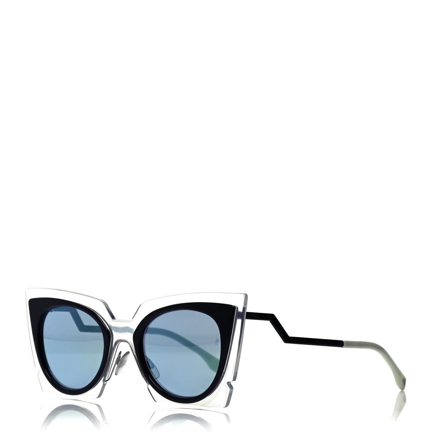 Cat Eye Orchidea Sunglasses FF 0117/S Crystal Black