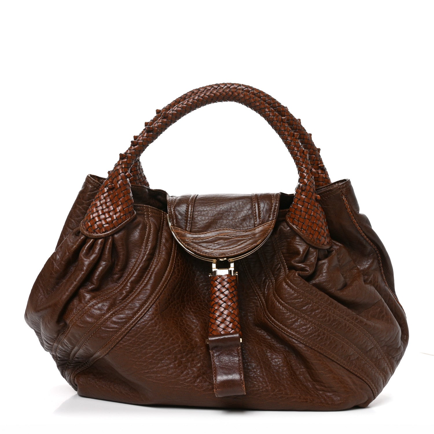 Fendi Nappa Nuvolata Spy Cognac 1 of 11