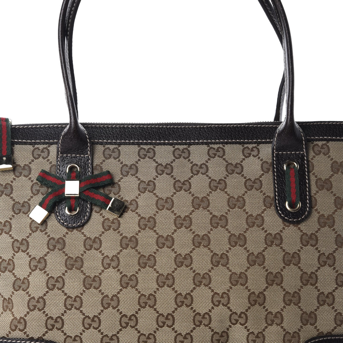Monogram Medium Princy Tote Dark Brown