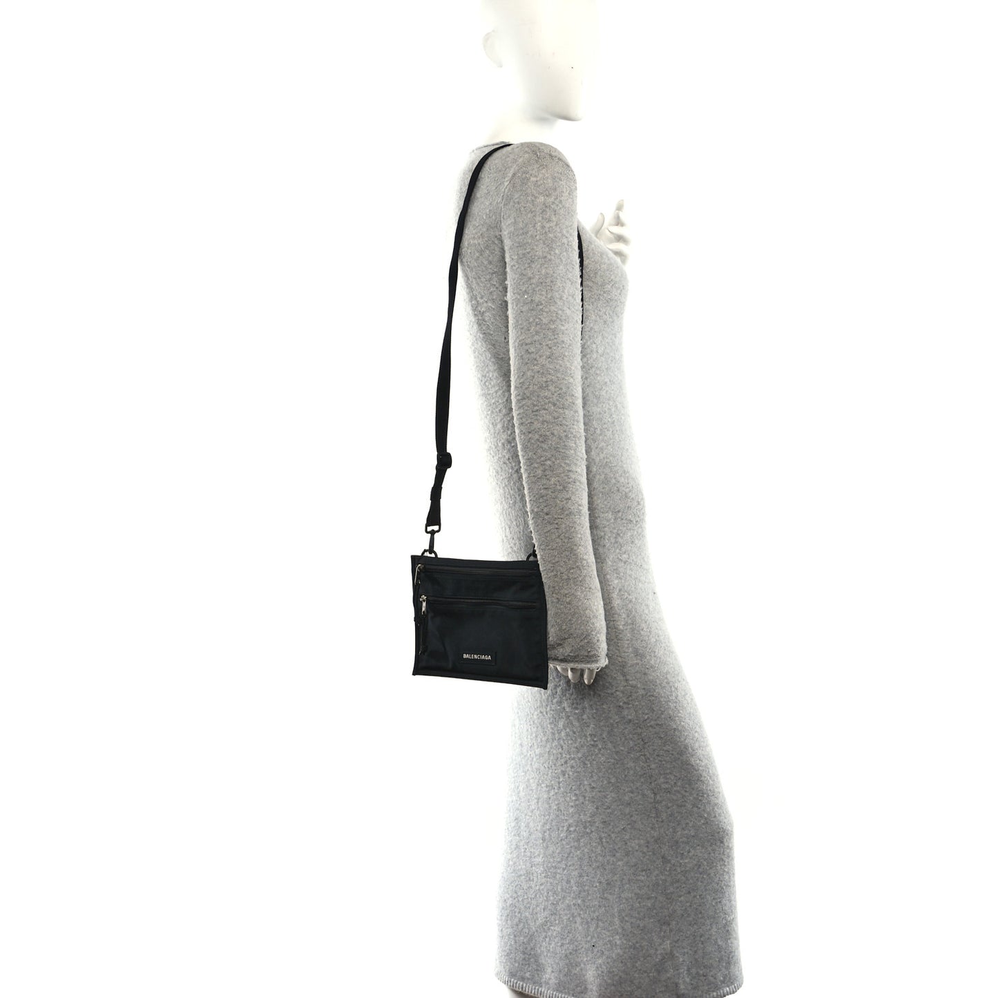 Nylon Explorer Crossbody Pouch Black