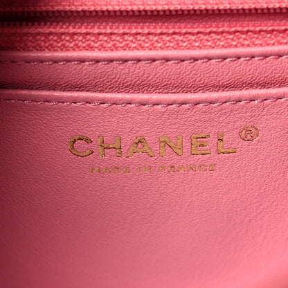 Chanel Aged Calfskin Quilted 2.55 Reissue Mini Flap Pink 5 of 9