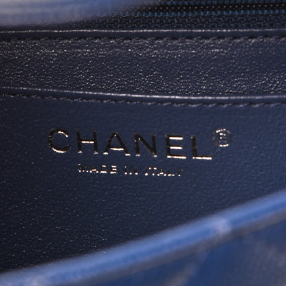 Chanel Caviar Quilted Mini Rectangular Flap Navy Blue 6 of 7