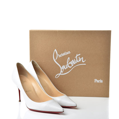 Christian Louboutin Kid Decollete 554 85 Pumps 37 White 23 of 23