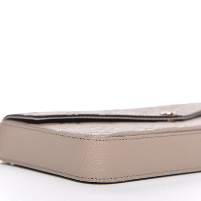Louis Vuitton Empreinte Pochette Felicie Chain Wallet Tourterelle 7 of 9