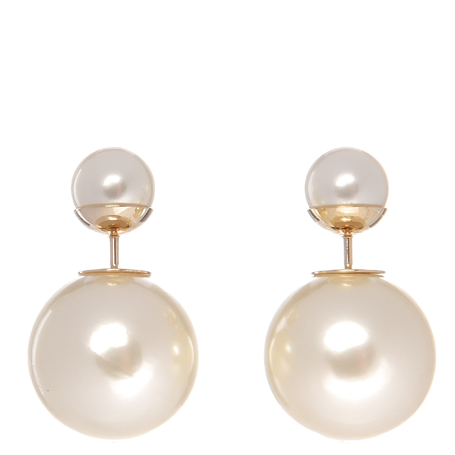 Christian Dior Pearl Mise En Dior Tribal Earrings 1 of 4