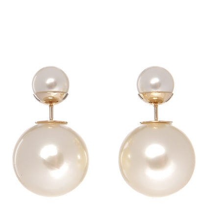 Christian Dior Pearl Mise En Dior Tribal Earrings 1 of 4