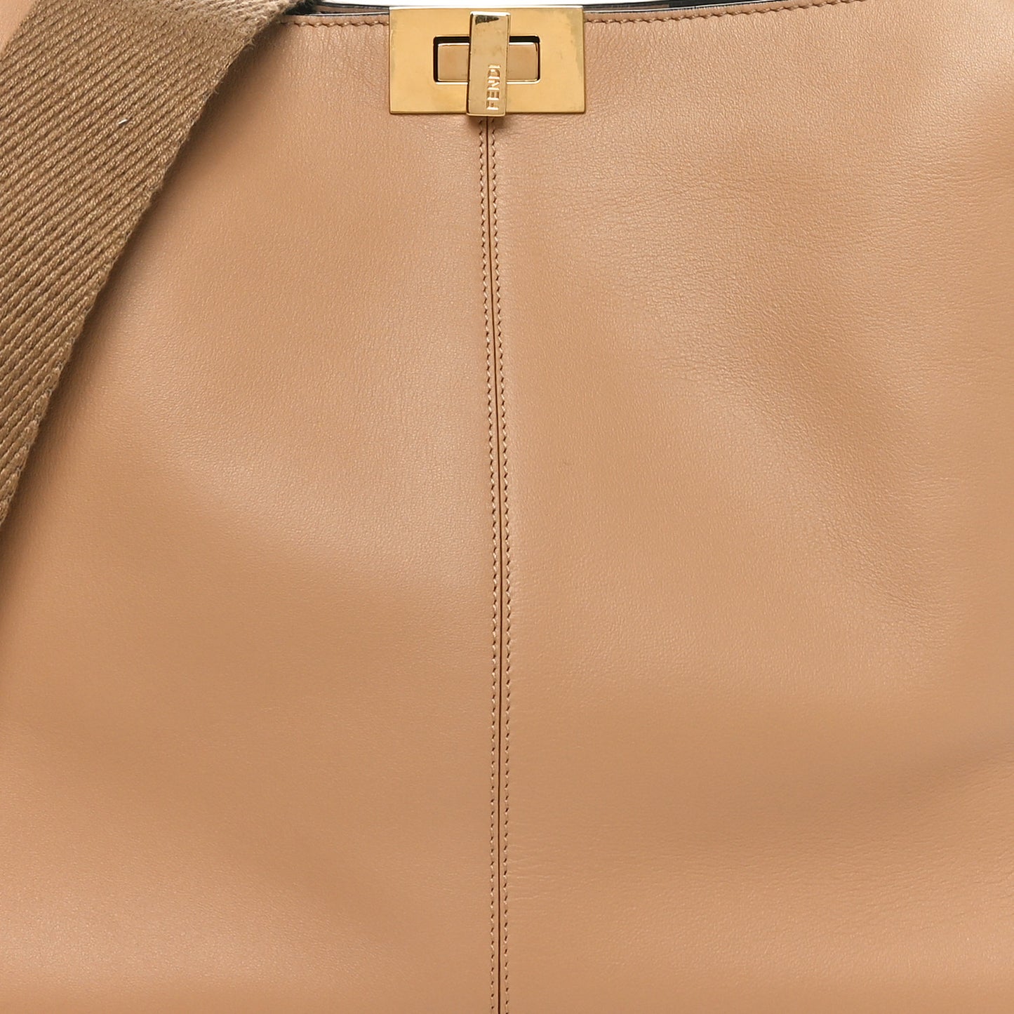 Vitello Seta Nabuck Pequin Medium Peekaboo X-Lite Cuoio Tabacco Moro