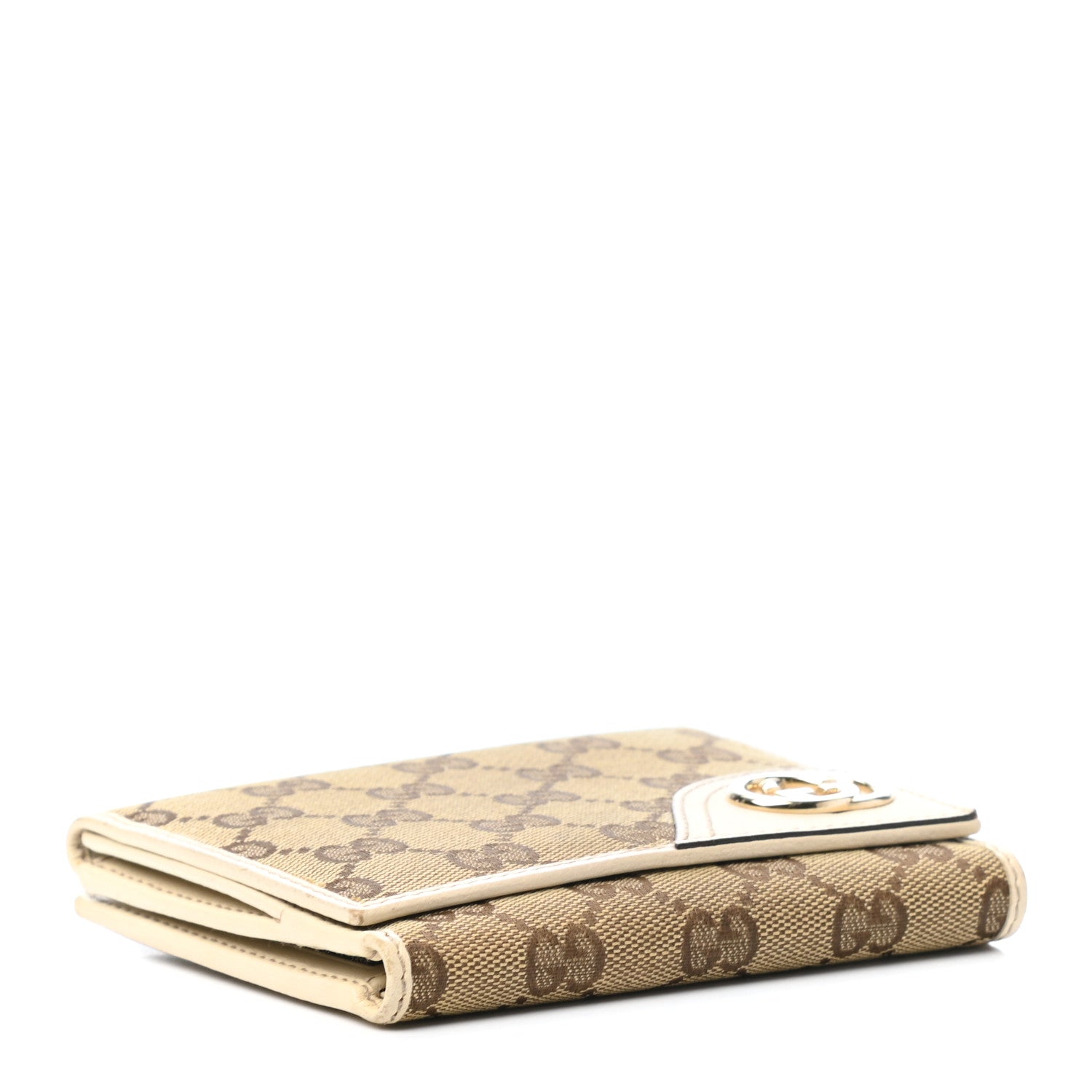 Gucci Monogram New Britt French Wallet White 5 of 12