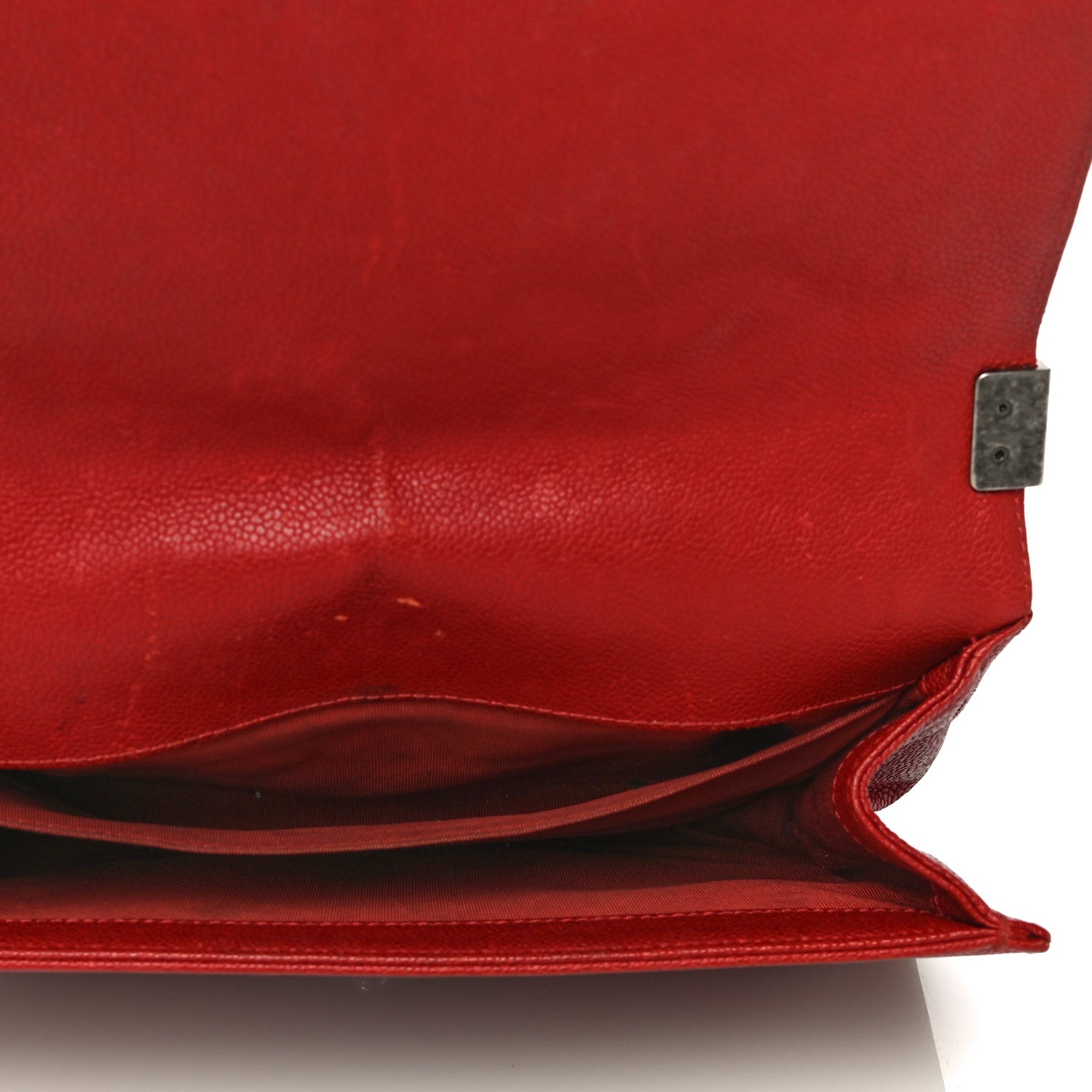 Chanel Caviar Quilted Medium Boy Flap Red 5 of 37