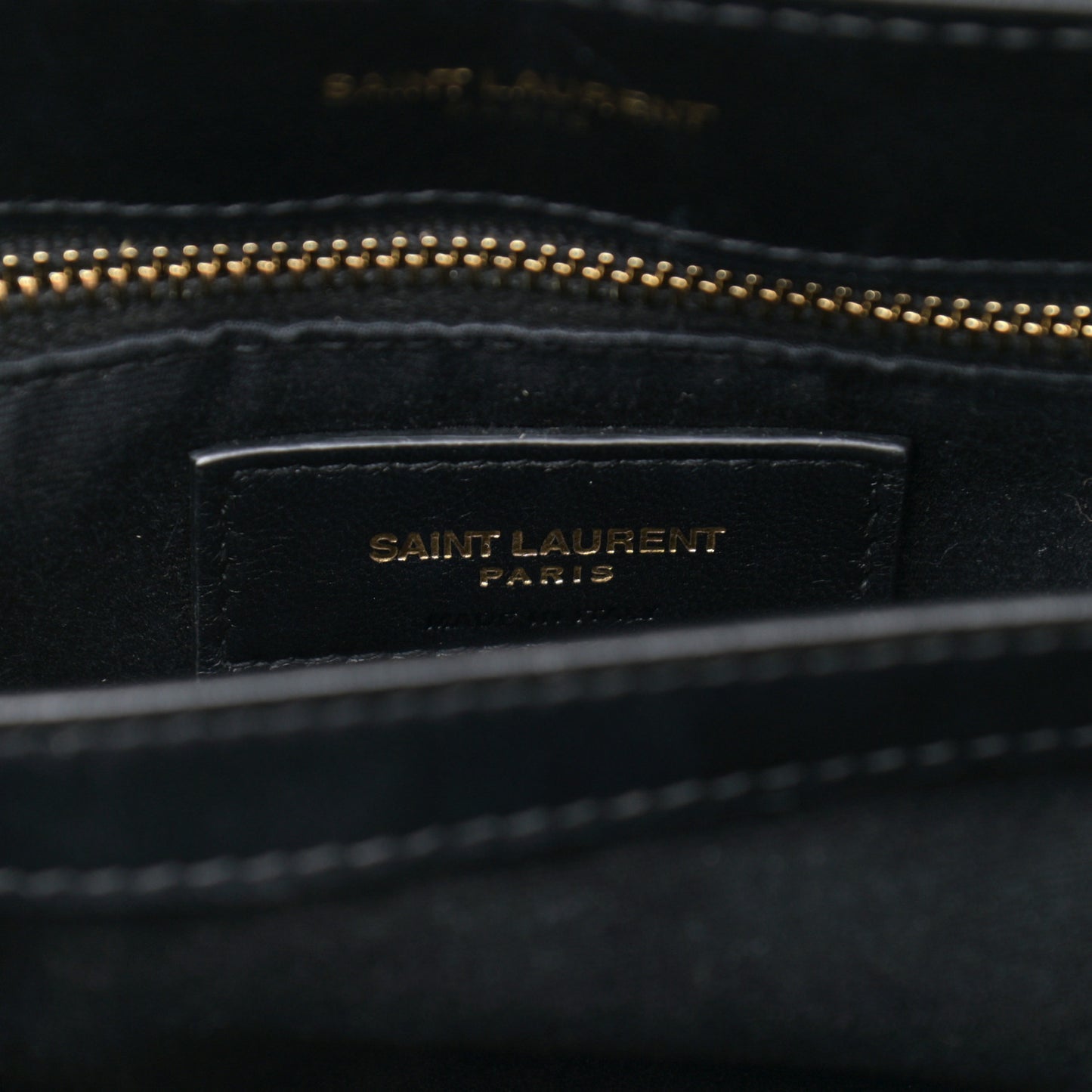 Calfskin Y Quilted Monogram Toy Loulou Crossbody Bag Black