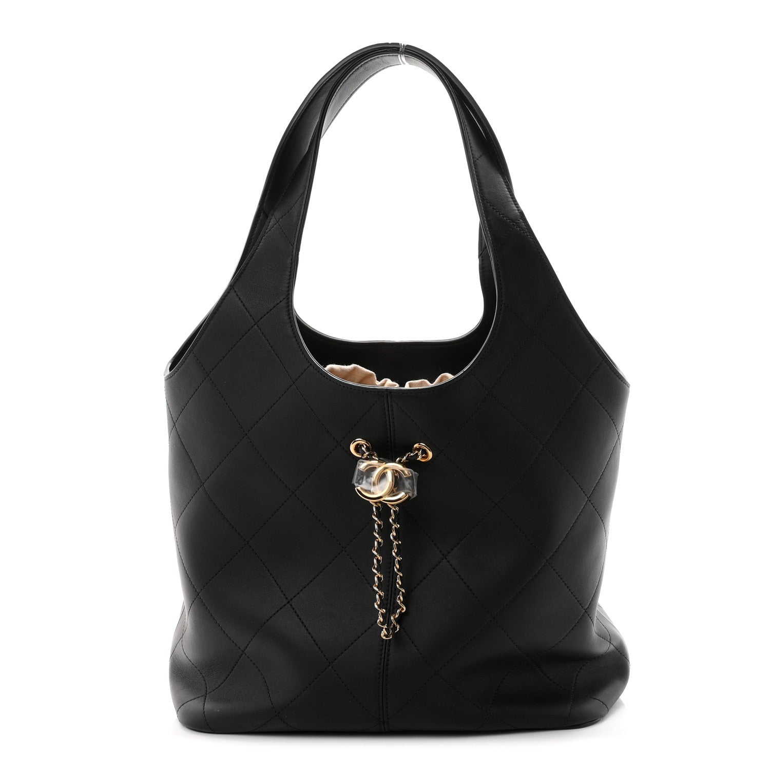 Chanel Calfskin Quilted Medium Shopping Bag Black 1 of 9