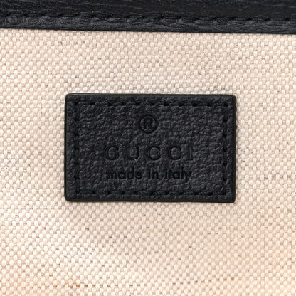 Gucci GG Supreme Monogram Textured Dollar Calfskin Mini Ophidia Shoulder Tote Bag Beige Blue 7 of 12