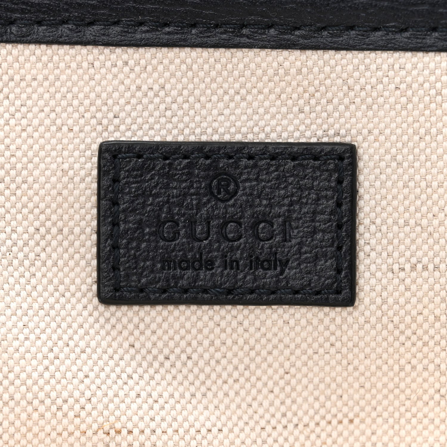 Gucci GG Supreme Monogram Textured Dollar Calfskin Mini Ophidia Shoulder Tote Bag Beige Blue 7 of 12