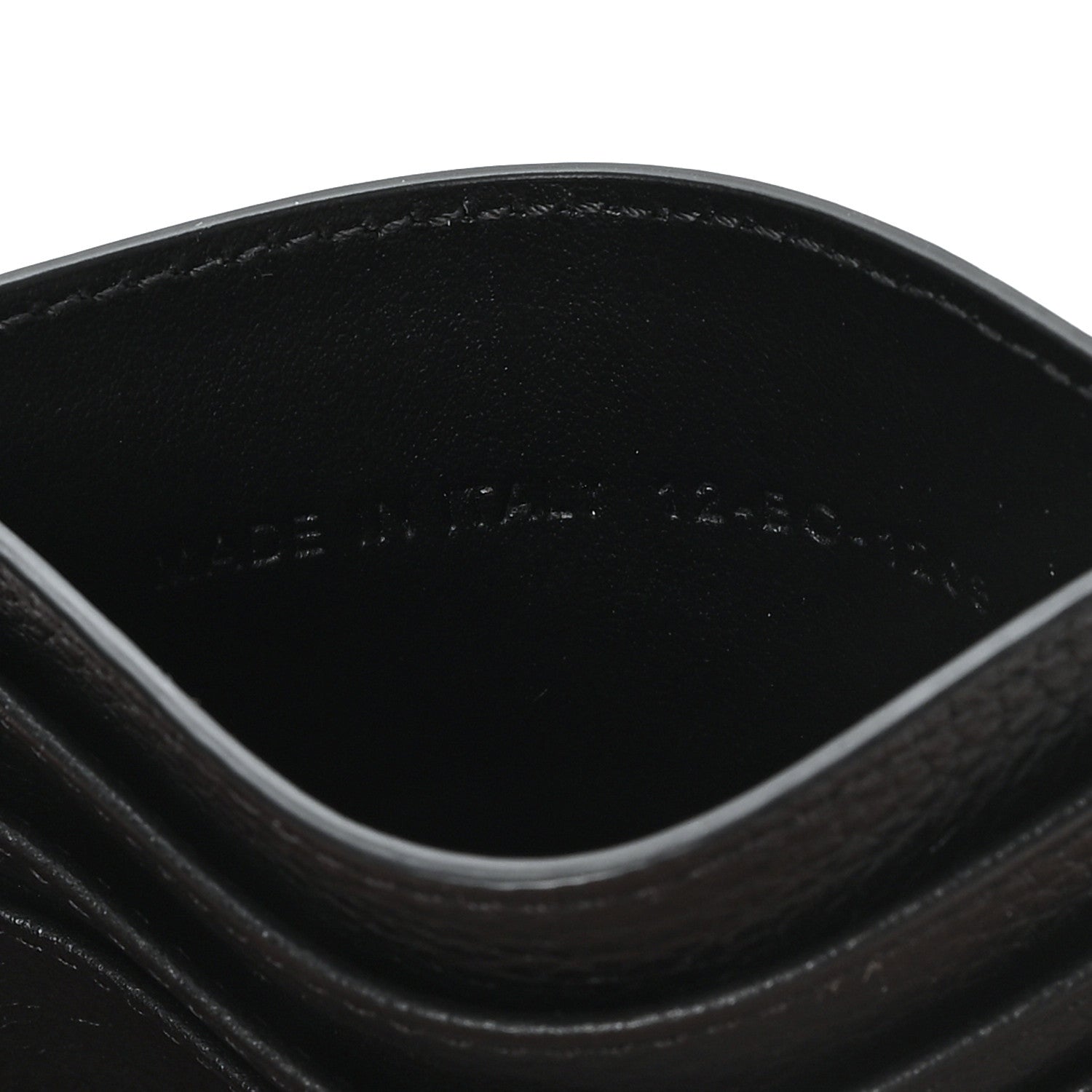 Christian Dior Oblique Grained Calfskin Marquetry Saddle Card Holder Black 7 of 8