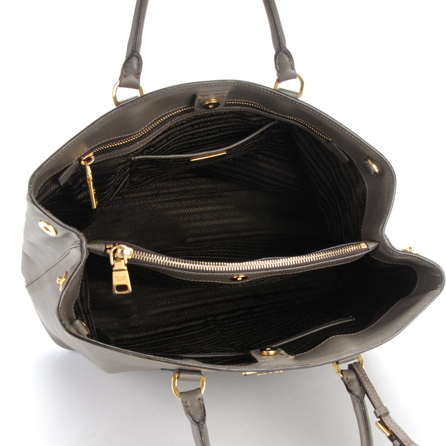 Saffiano Lux Large Tote Grafite