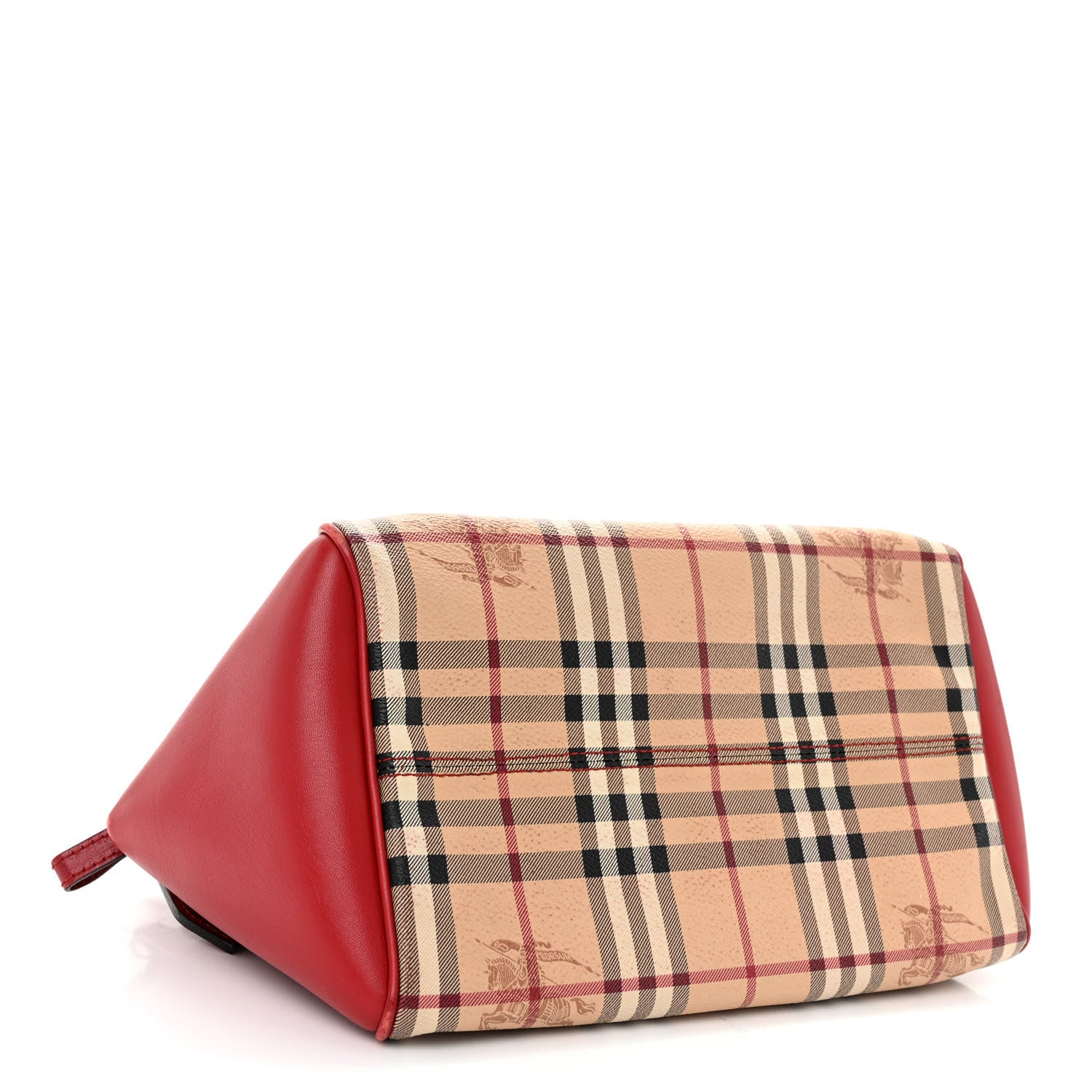 Burberry Haymarket Check Small Blaze Satchel Military Red 4 of 13