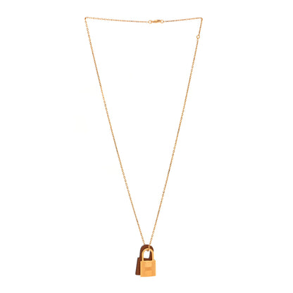 Hermes Swift Small O'Kelly Pendant Necklace Gold 3 of 7