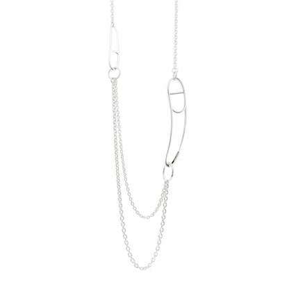 Hermes Sterling Silver Chaine d'Ancre Punk Long Necklace 1 of 4