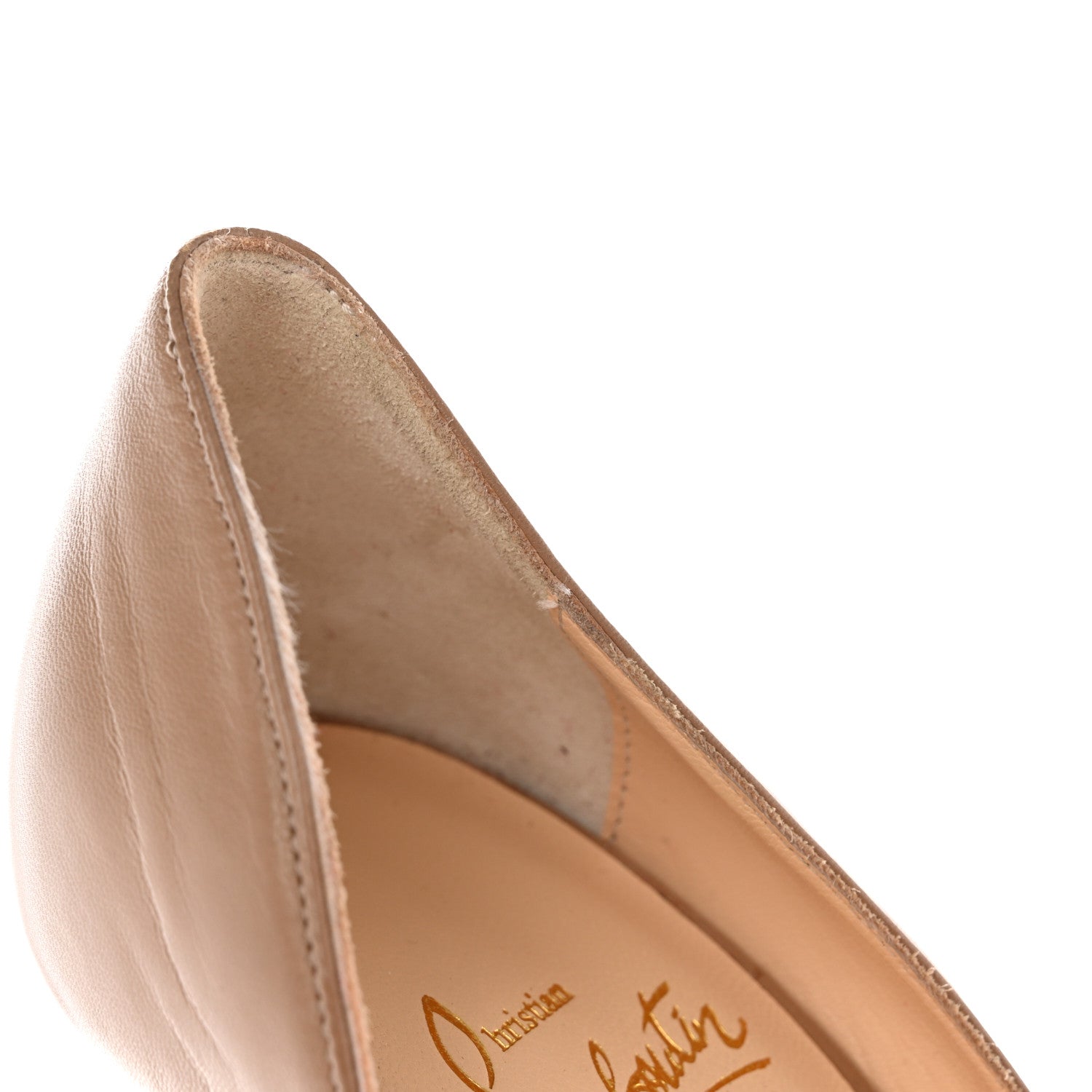 Christian Louboutin Nappa Iriza 100 Pumps 37.5 Nude 10 of 14