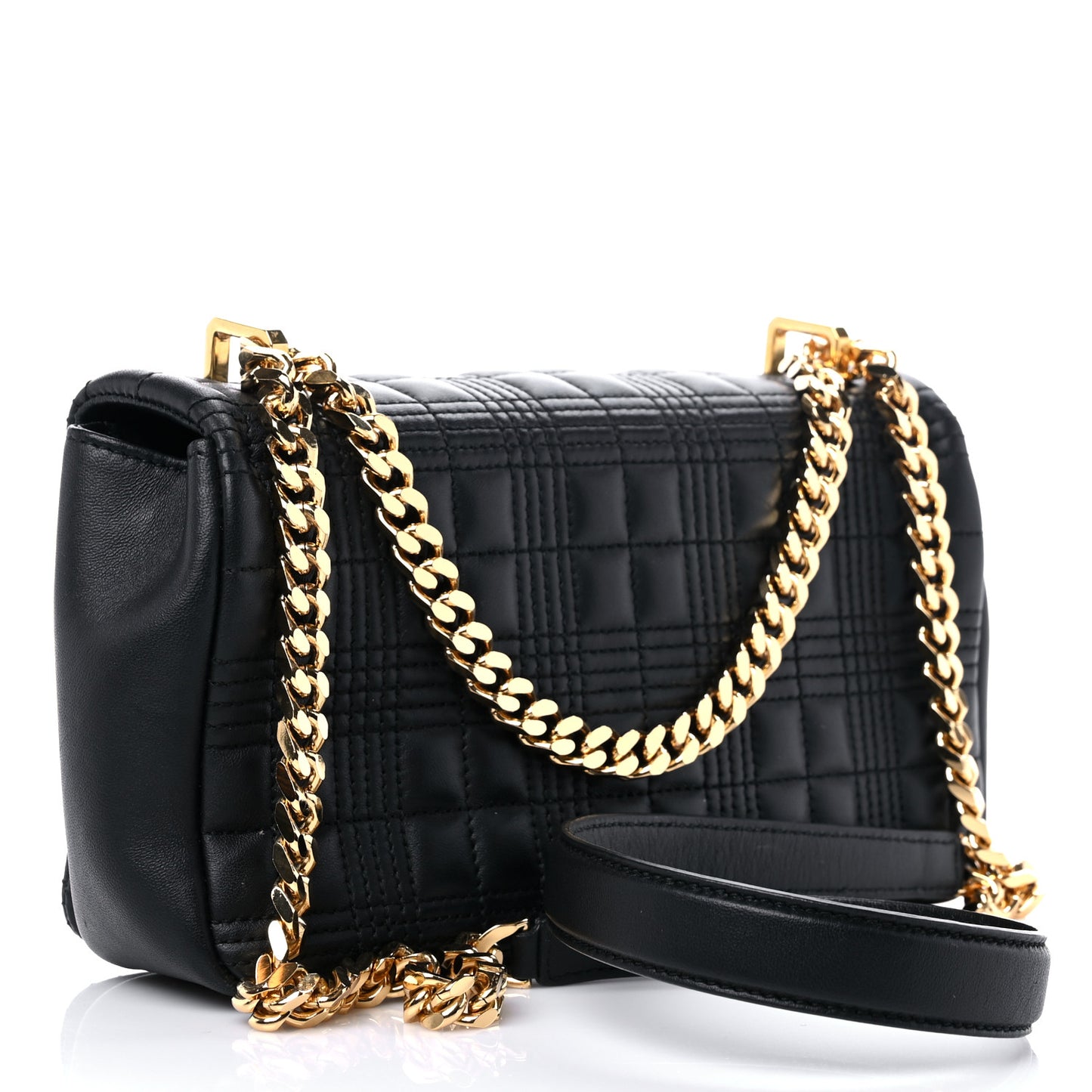Lambskin Quilted Small Lola Bag Black