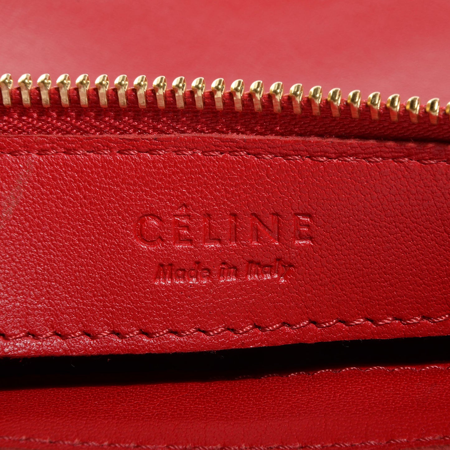 Lambskin Large Trio Crossbody Bag Vermillion
