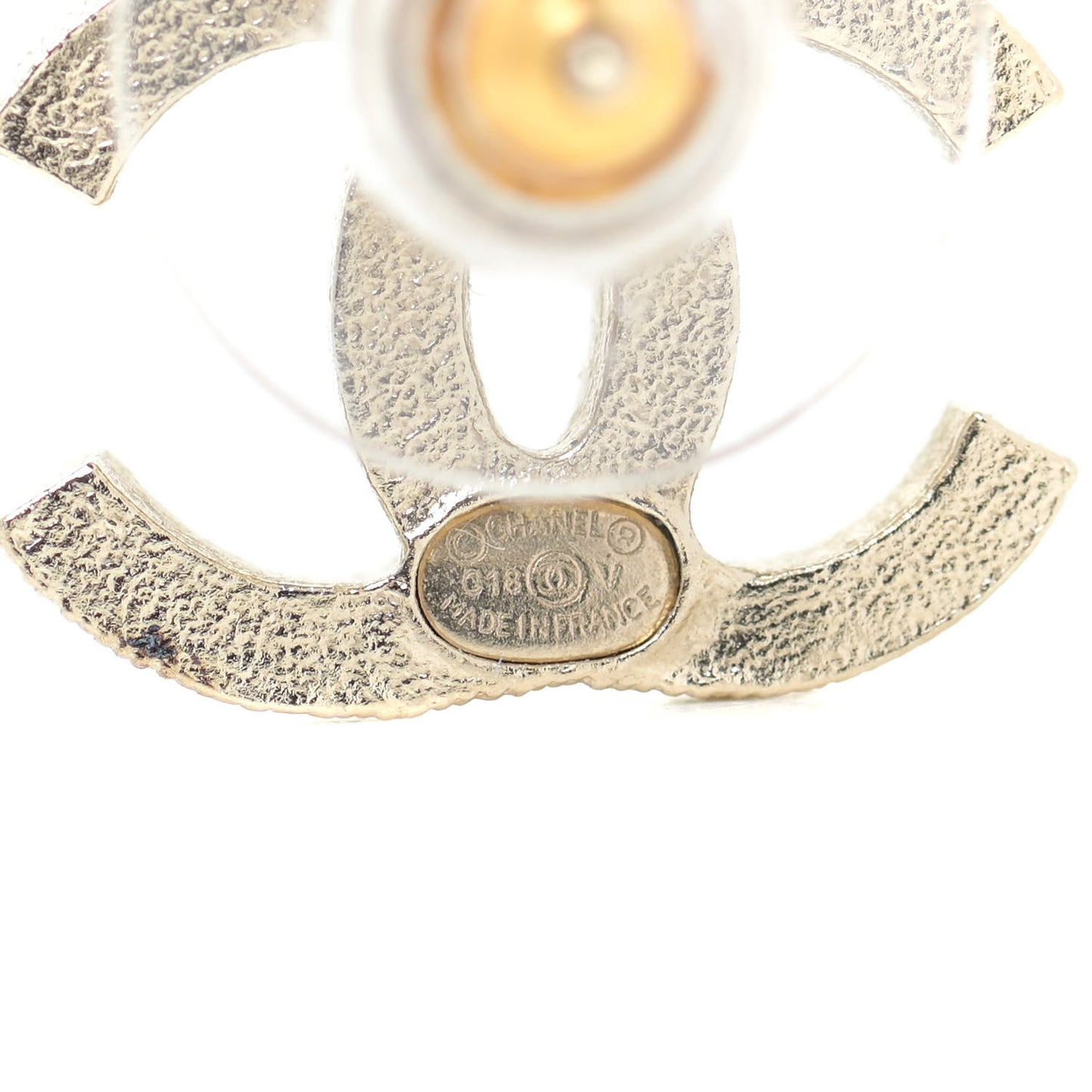 Pearl CC Earrings Gold