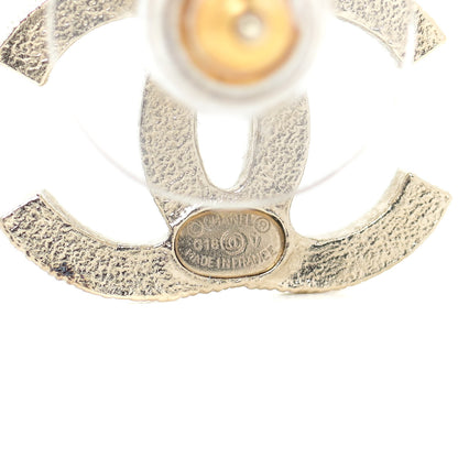 Chanel Pearl CC Earrings Gold 4 of 4