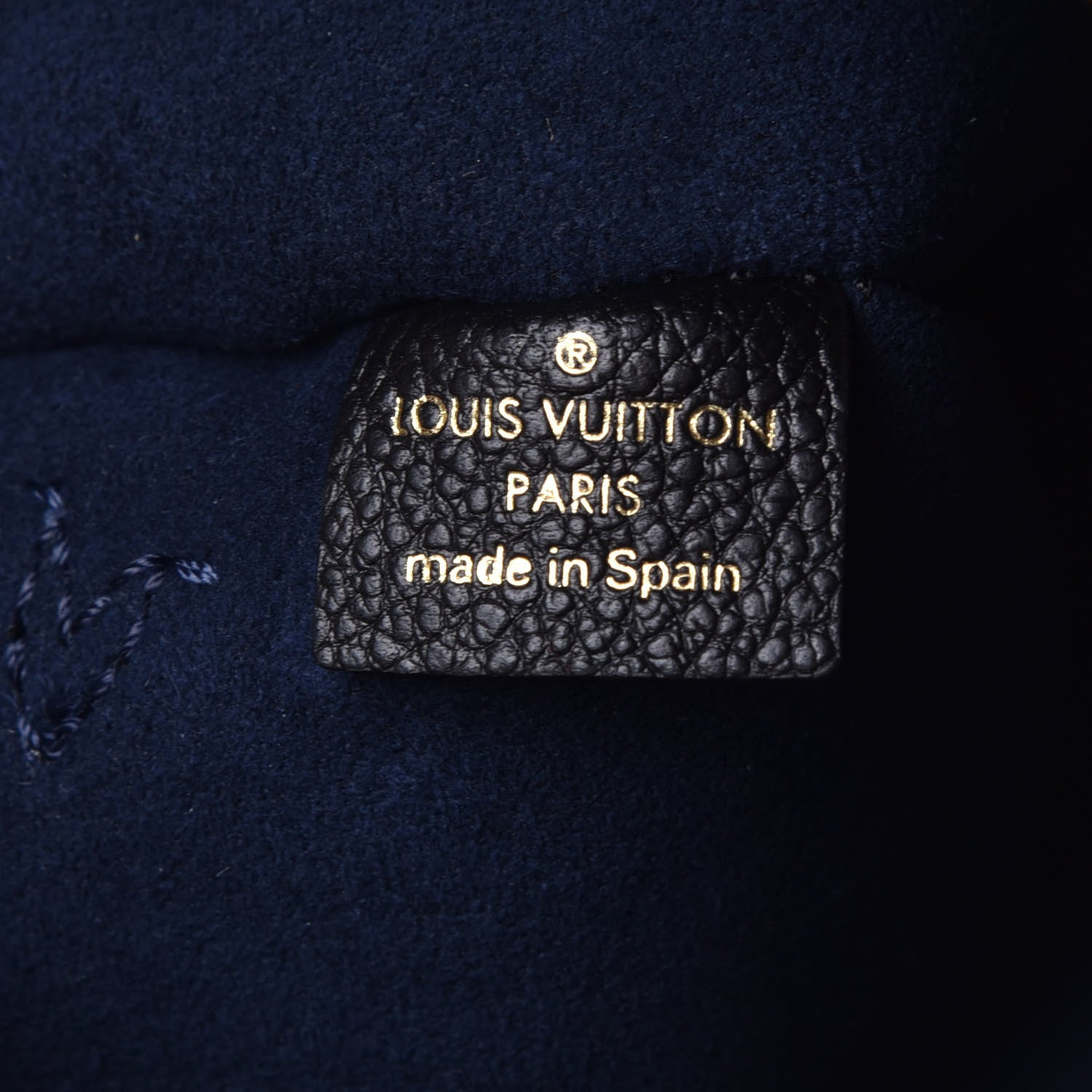 Louis Vuitton Empreinte Monogram Giant Neverfull MM Pochette Black 6 of 6