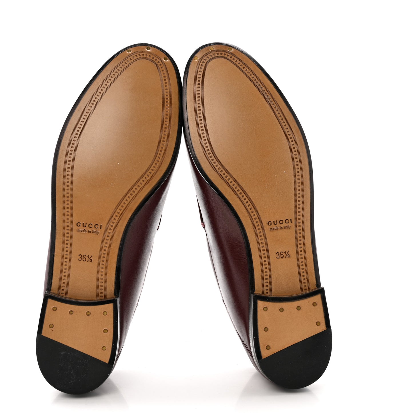 Lambskin Womens Brixton Horsebit Loafers 36.5 Vintage Bordeaux