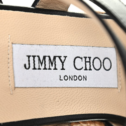 Jimmy Choo Nappa Rope Cork Alanah 105 Wedge 38.5 Black 7 of 11