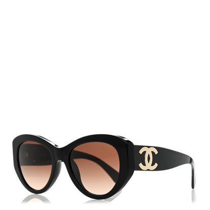 Chanel Acetate Butterfly Large CC Sunglasses 5492-A Black 1 of 8