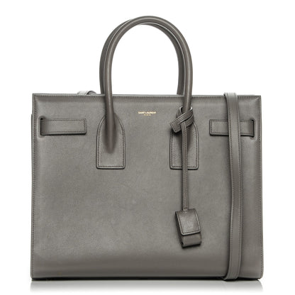 Saint Laurent Calfskin Small Sac de Jour Fog 1 of 8