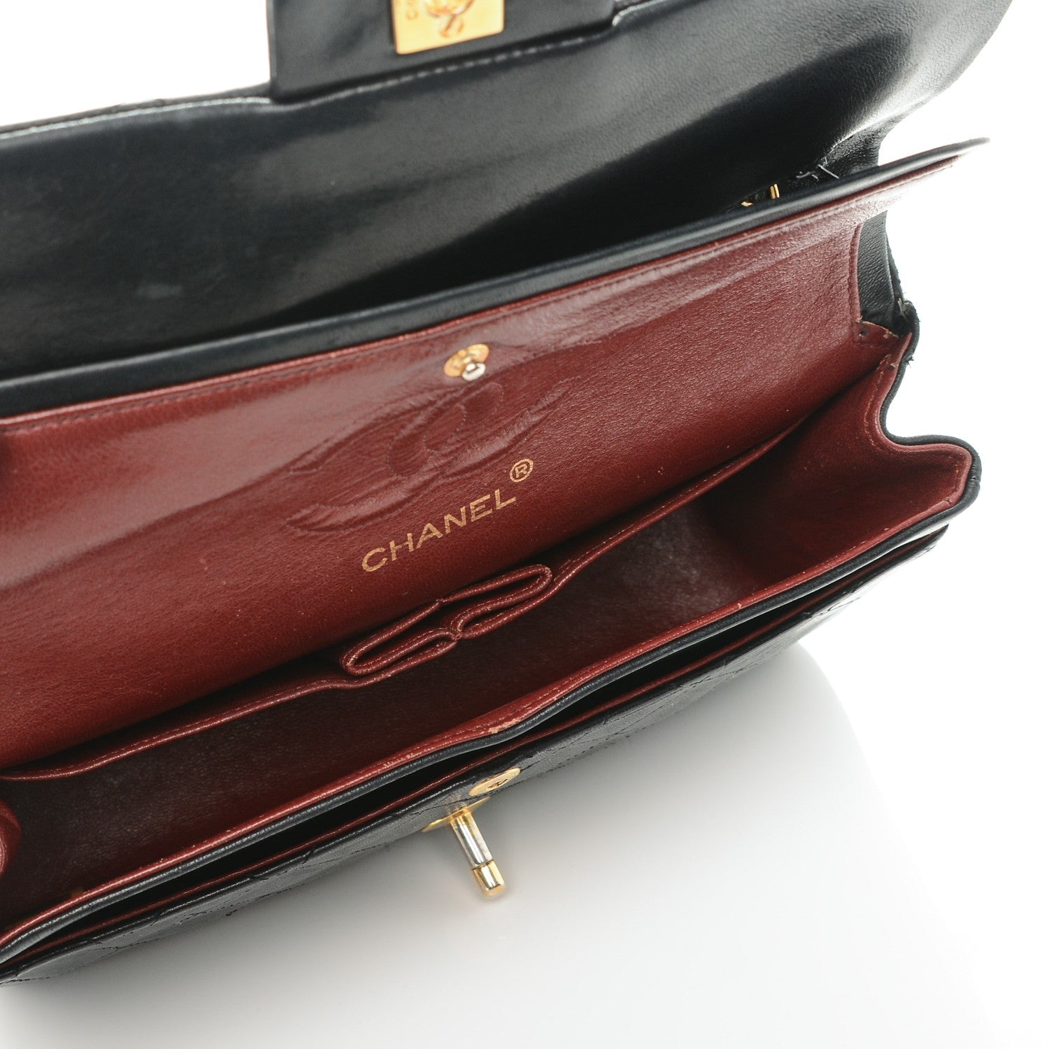 Chanel Lambskin Quilted Small Double Flap Black 5 of 10