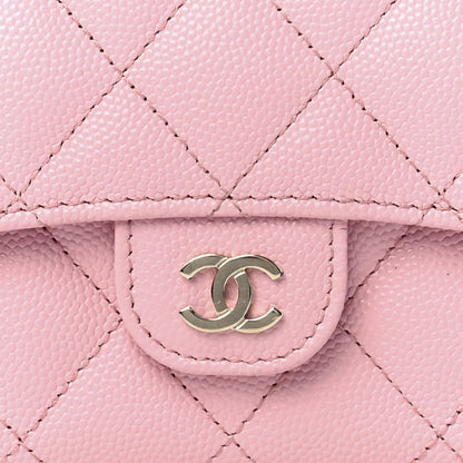 Chanel Caviar Quilted Medium Flap Wallet Pink 9 of 12