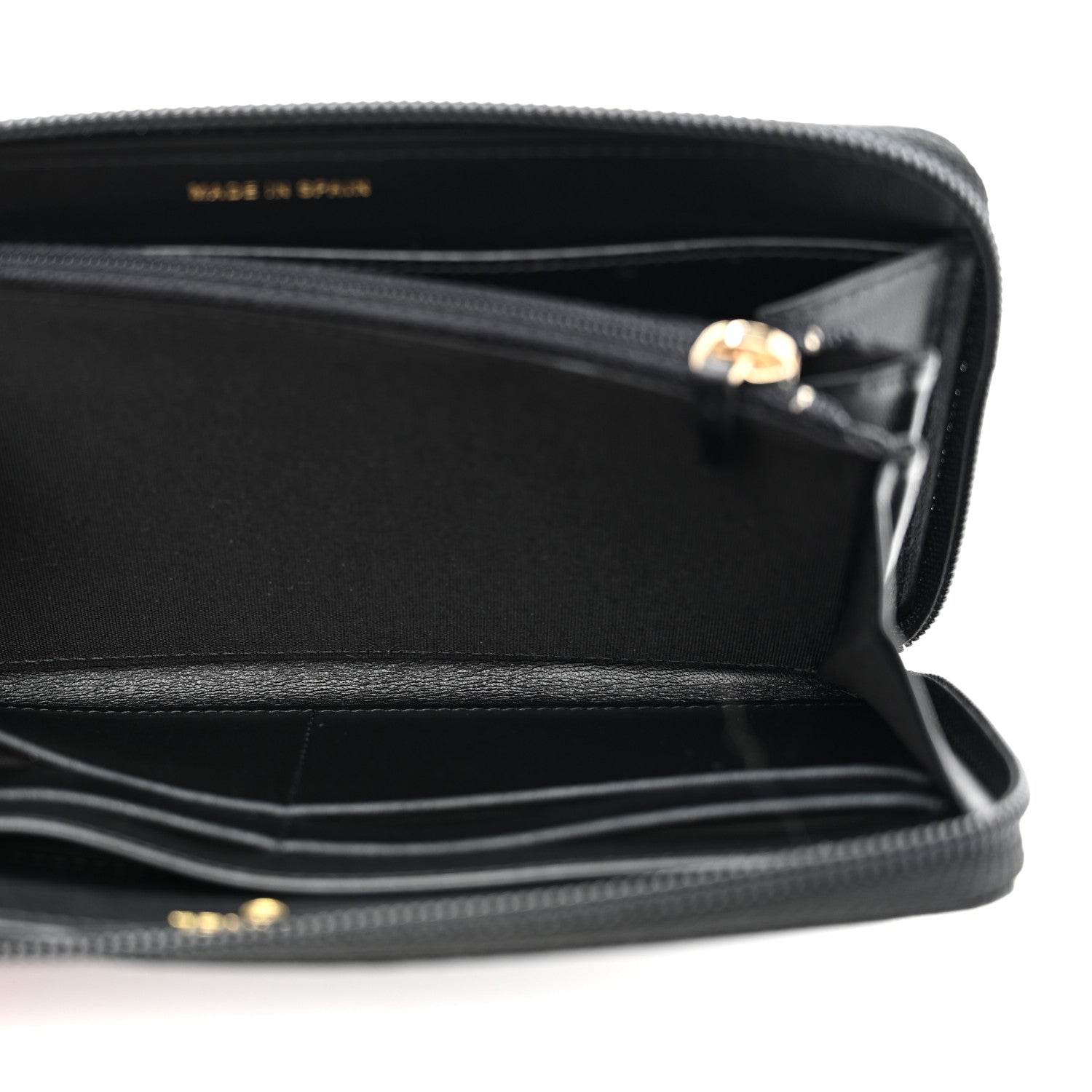 Chanel Caviar Quilted Boy Long Zip Around Wallet Black 6 of 9