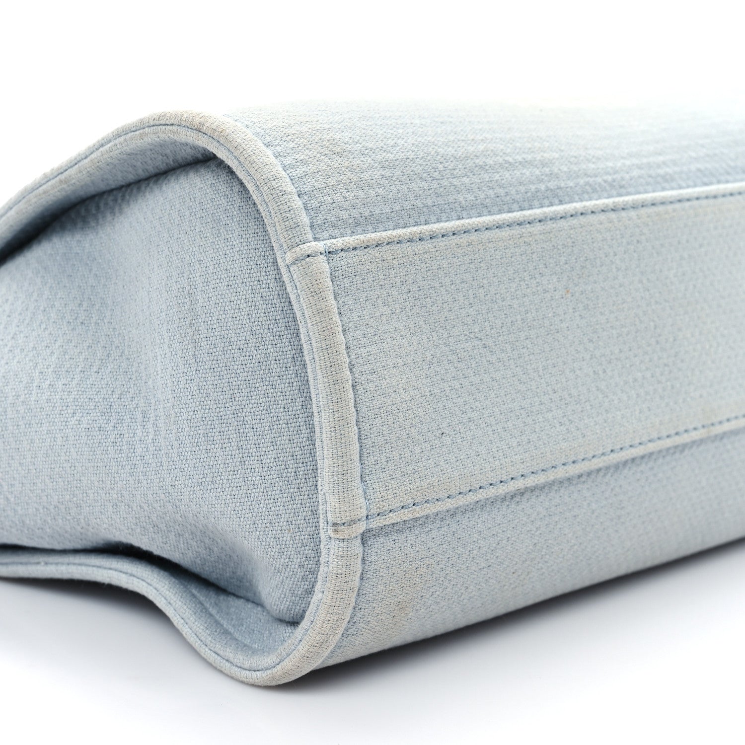 Chanel Mixed Fibers Small Deauville Tote Light Blue 10 of 13