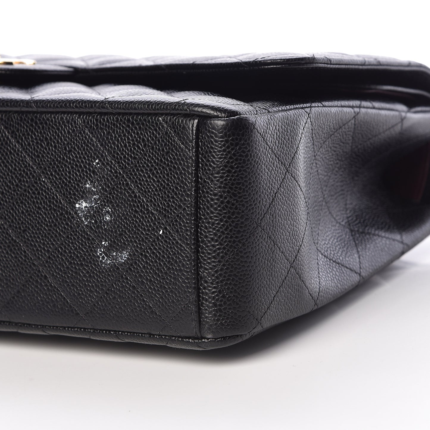 Caviar Quilted Maxi Double Flap Black