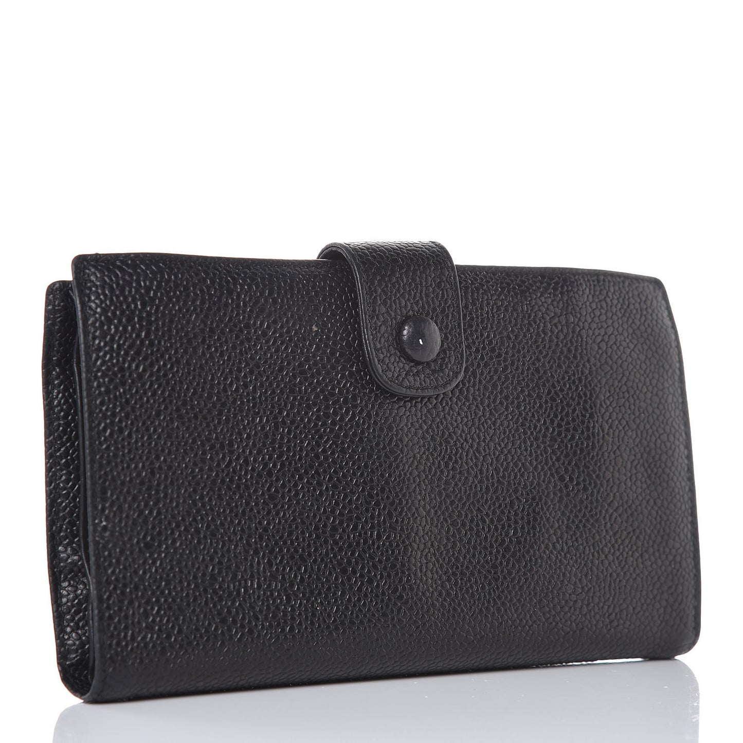 Caviar Timeless CC French Wallet Black