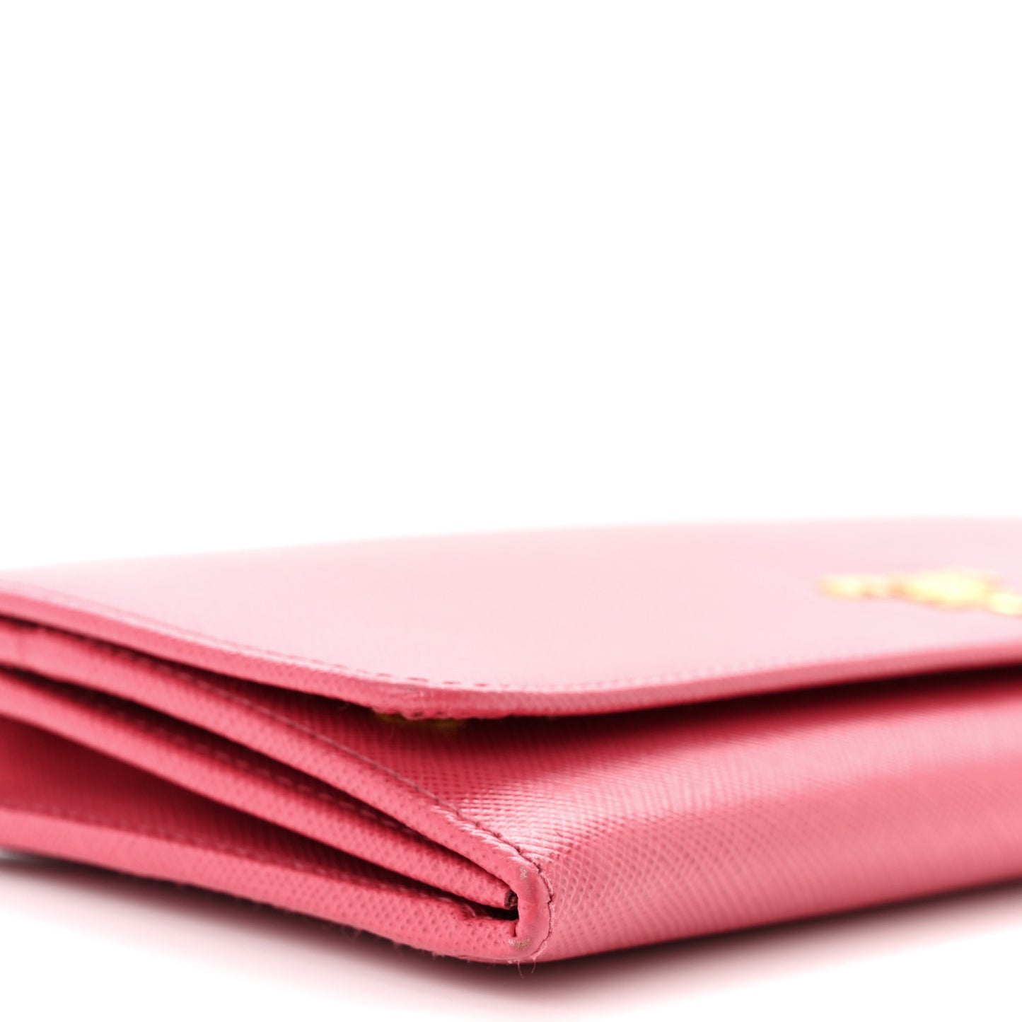 Saffiano Metal Oro Chain Wallet Peonia