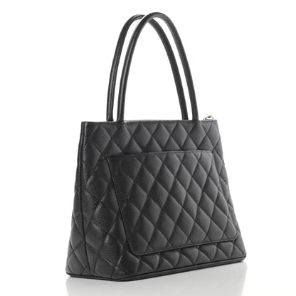 Chanel Caviar Quilted Medallion Tote Black 3 of 10