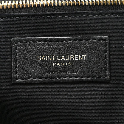 Saint Laurent Lambskin Quilted Maxi Icare Shopping Tote Black 6 of 10