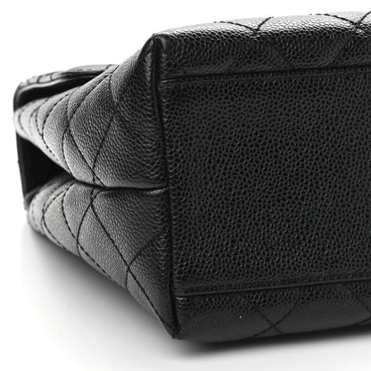 Chanel Caviar Quilted Jumbo Kelly Flap Black 8 of 9