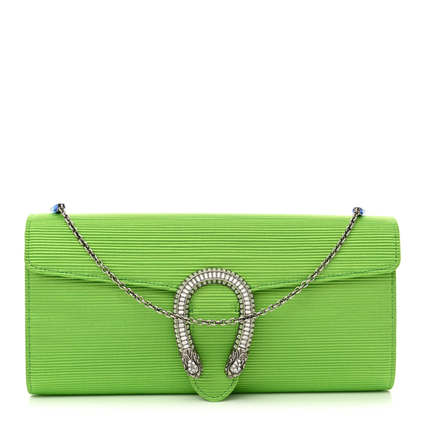 Grosgrain Satin Small Dionysus Shoulder Bag Lime