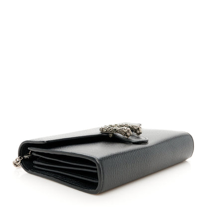 Gucci Calfskin Mini Dionysus Chain Wallet Black 4 of 10