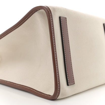 Burberry Canvas Smooth Calfskin Medium Two Tone Freya Tote Brown 9 of 12