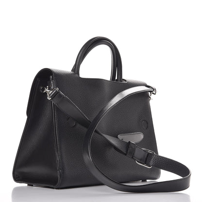 Christian Dior Grained Calfskin Medium Diorever Flap Black 4 of 11